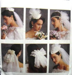 6904 MCCALLS 9 BRIDAL VEILS LENGTHS, HEADPIECES ALICYN PATTERN